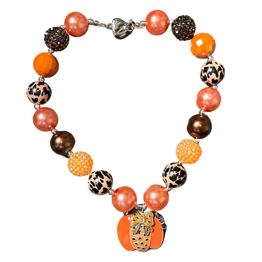 Cheetah Pumpkin Necklace