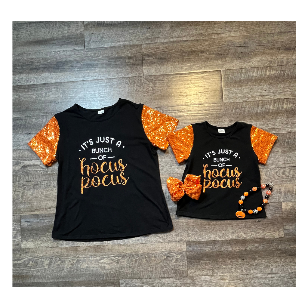 Mommy & Me Hocus Pocus Sequin Adult Top