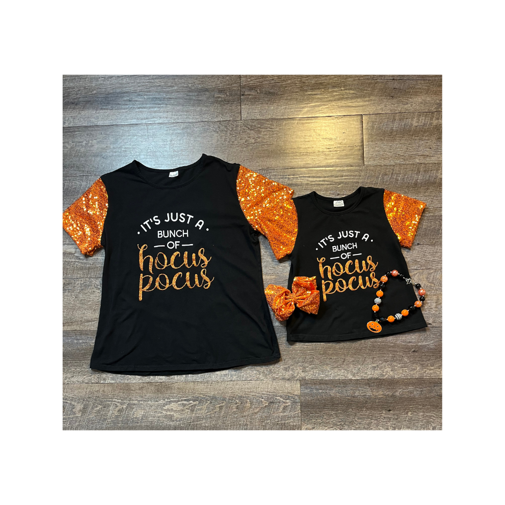 Mommy & Me Hocus Pocus Sequin Child Top