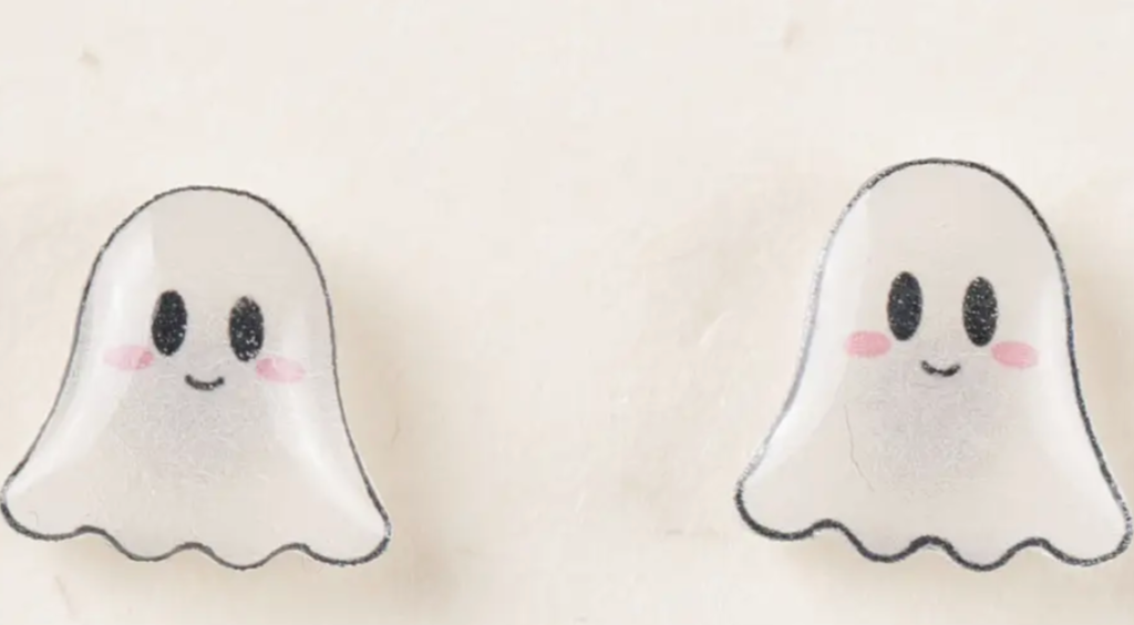 Kute Ghost Titanium Earring Studs