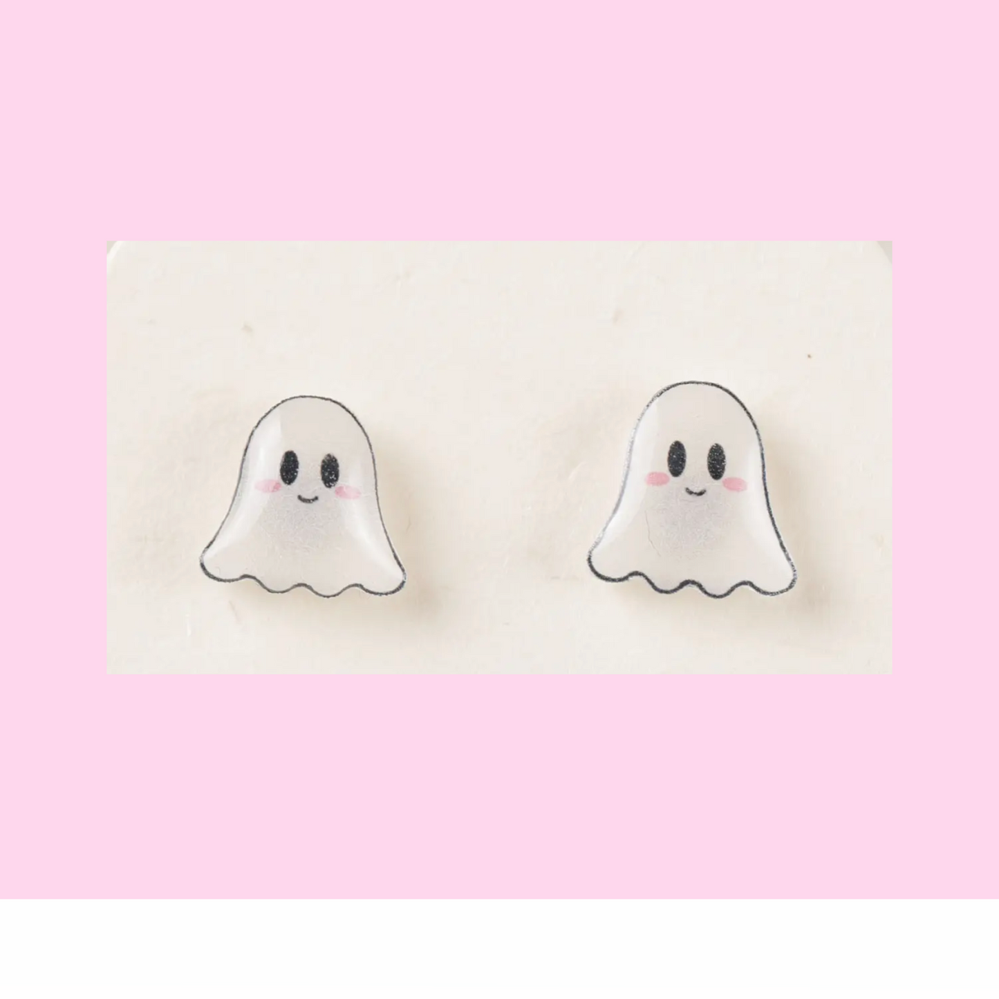 Kute Ghost Titanium Earring Studs